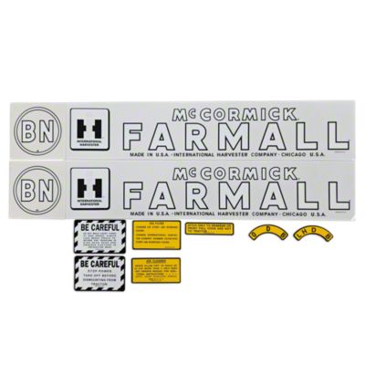 IH BN 1945-52: Mylar Decal Set