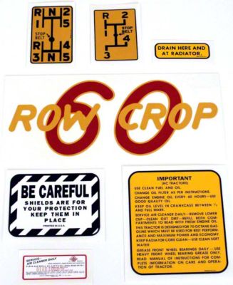 Oliver 60 Row Crop: Mylar Decal Set