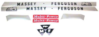 MF 135: Mylar Decal  Hood Set Only