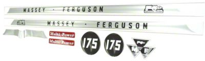 MF 175: Mylar Decal Hood Set Only