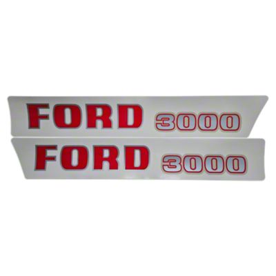 Ford 3000 up to 1968: Mylar Decal Set