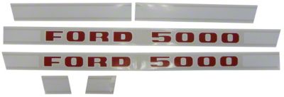 Mylar Decal Set - Ford 5000 1968 And Later