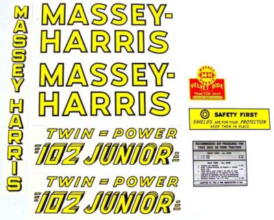 MH 102 Junior Twin Power: Mylar Decal Set