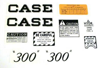 Case 300 Script: Mylar Decal Set