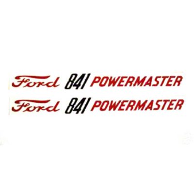 Ford 841 Powermaster: Mylar Decals Hood Pair