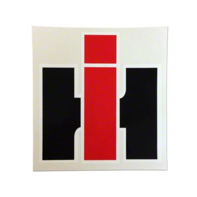 IH Decal  6-5/8" wide x 7-1/8" tall