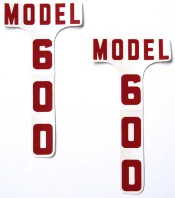 Ford 600: Mylar Hood Decals, Pair