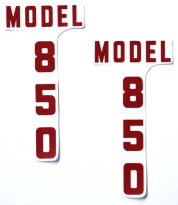 Ford 850: Vinyl Cut Hood Decals, Pair