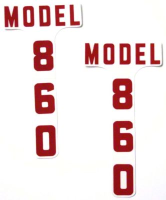 Ford 860 1955-57: Vinyl Cut Hood Decals, Pair