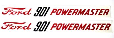 Ford 901 Powermaster: Hood Decals, Pair (Mylar)