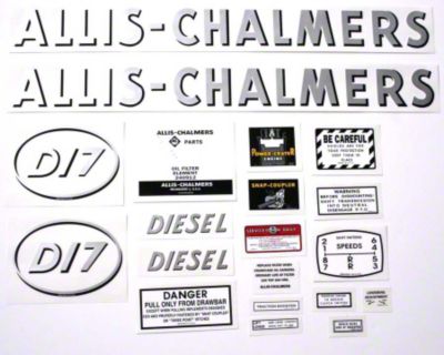 AC D17 Diesel: Mylar Decal Set