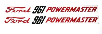 Ford 961 Powermaster: Mylar Decals