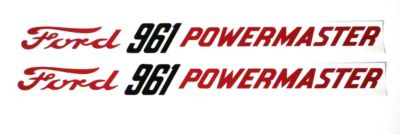 Ford 961 Powermaster: Vinyl Cut Hood Decals
