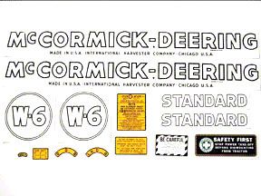 MC D W6 1939-44: Mylar Decal Set