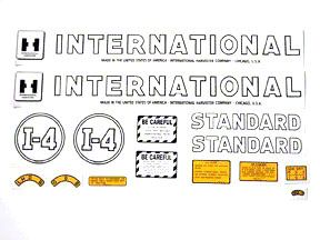 IH I4 1945-52: Mylar Decal Set