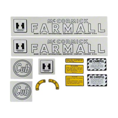 MC D Early Circle Cub to July 1947: Mylar Decal Set