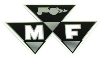 MF models: mylar Decal 4" 1-piece triple triangle logo