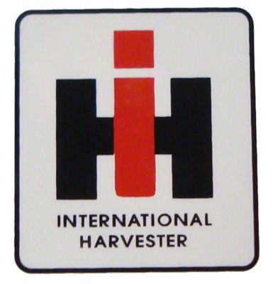 IH Logo: Mylar Decal -- 2" X 2-1/4"