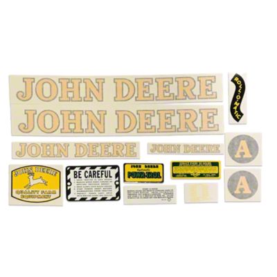 JD A Styled Hood 1947-52, Vinyl Cut Decal Set