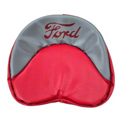 Red and Gray Tractor Seat Cushion, Ford 2N, 8N, 9N, NAA, Jubilee, 640, 641, 840, 841, 2000 4-cyl., 4000 4-cyl.