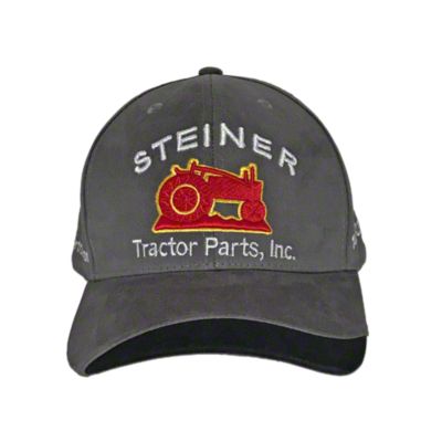 Grey Fabric Steiner Tractor Parts Hat (Winter Hat, Baseball Cap)