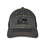 STP Charcoal Twill Front hat with Black Twill Back
