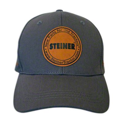 Solid Charcoal Hat with Badge