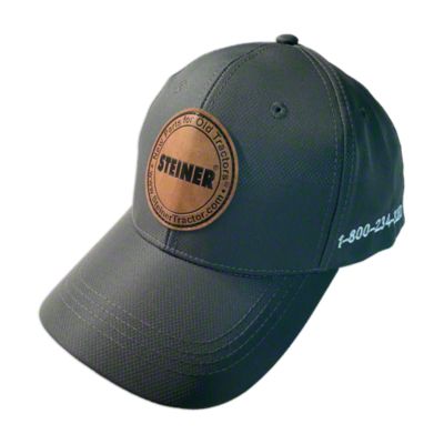 Solid Steel Grey Cap with Badge