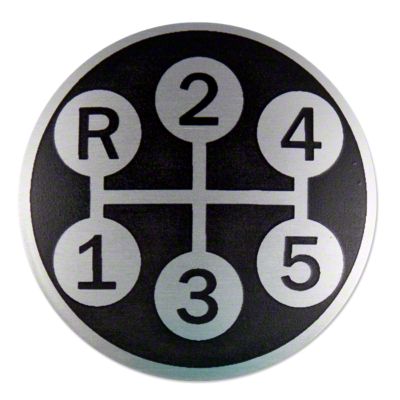Shift Pattern Insert for our IHS242 gear shift knob