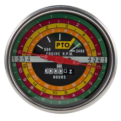 IH black face Tachometer for IH 706, 806 and many others