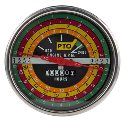 IH black face Tachometer for IH 706, 806 and many others