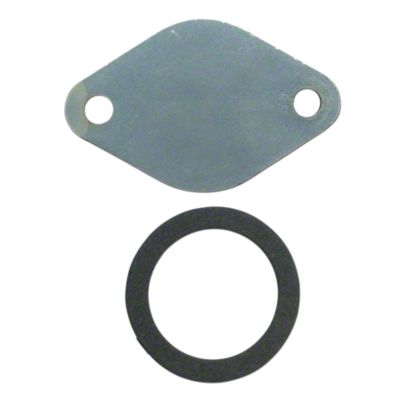 Distributor tachometer drive housing Block Off Plate w/ Gasket