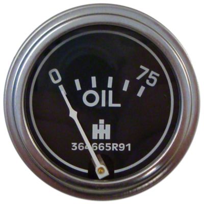 Oil Pressure Gauge (0-75 PSI) - Engine mounted