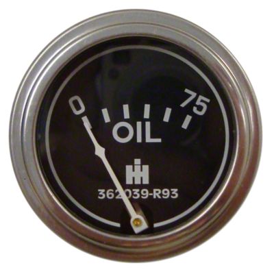 Oil Pressure Gauge (0-75 PSI) - Dash mounted