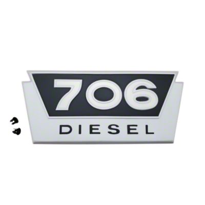 Side Emblem, Farmall / IH 706 Diesel, 381555R1
