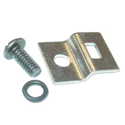 Distributor Cap Spring Clip Bracket &amp; Screw With Lock Washer