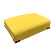 Bottom Seat Cushion, yellow vinyl with springs, like original! Fits John Deere 2 cylinder models