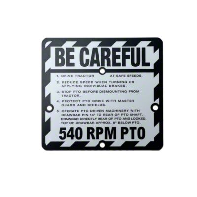 Be Careful Plate