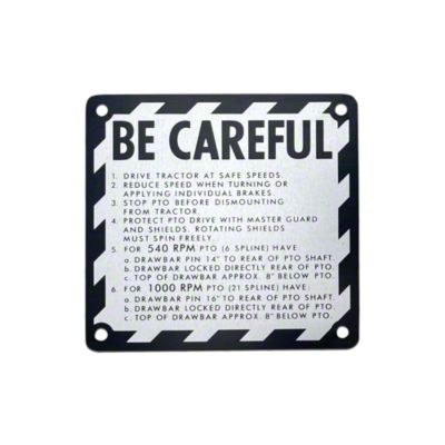 Be Careful Plate