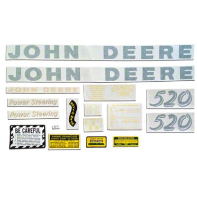 Vinyl Die Cut Decal Set for John Deere 520 Gas