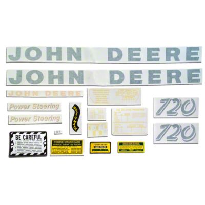 Vinyl Die Cut Decal Set for JD 720 Gas
