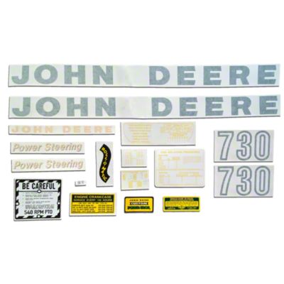 Vinyl Die Cut Decal Set for John Deere Early 730 Gas