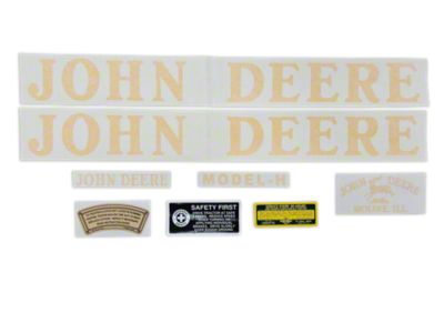 John Deere H 1939-40 Decal Set