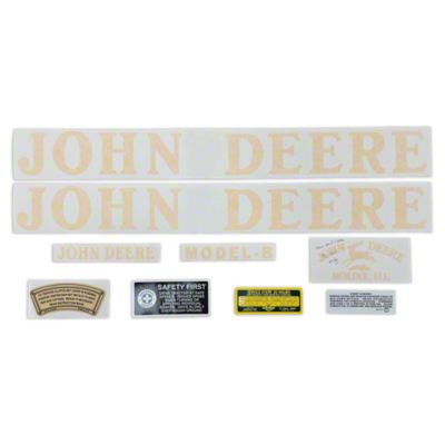 John Deere B Decal Set, 1939-40