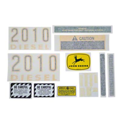 John Deere 2010 Tricycle Vinyl Cut Decal Set