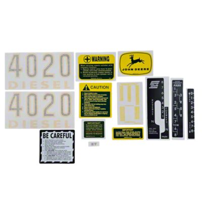 John Deere Early 4020 Vinyl Cut Decal Set