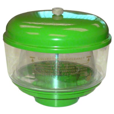 Precleaner Kit: metal lid with brass nut, plastic bowl, &amp; metal base