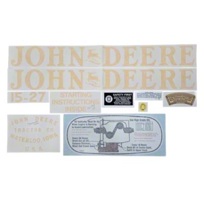 JD D Vinyl Cut Decal Set (1923-30)