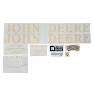 JD D Vinyl Cut Decal Set (1936-38)