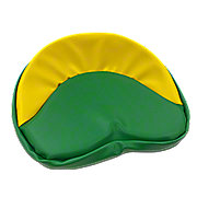 Green &amp; Yellow Tie On Seat Pad